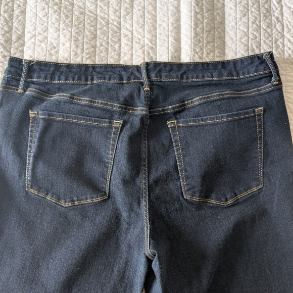 PLUS 20W Ava & Viv Dark Blue Skinny Jeans - Picture 8 of 13